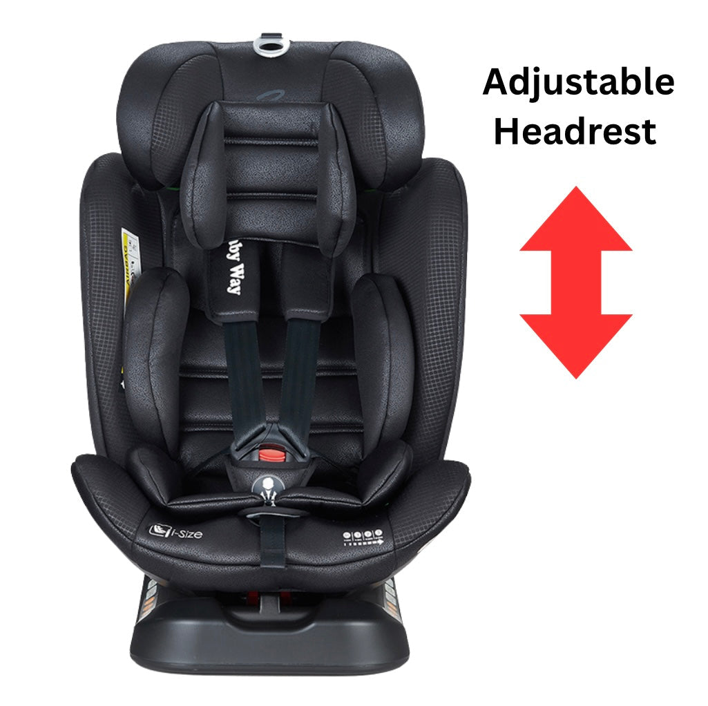 GrowSwitch iSize Convertible Car Seat for 0-12 years - BLACK