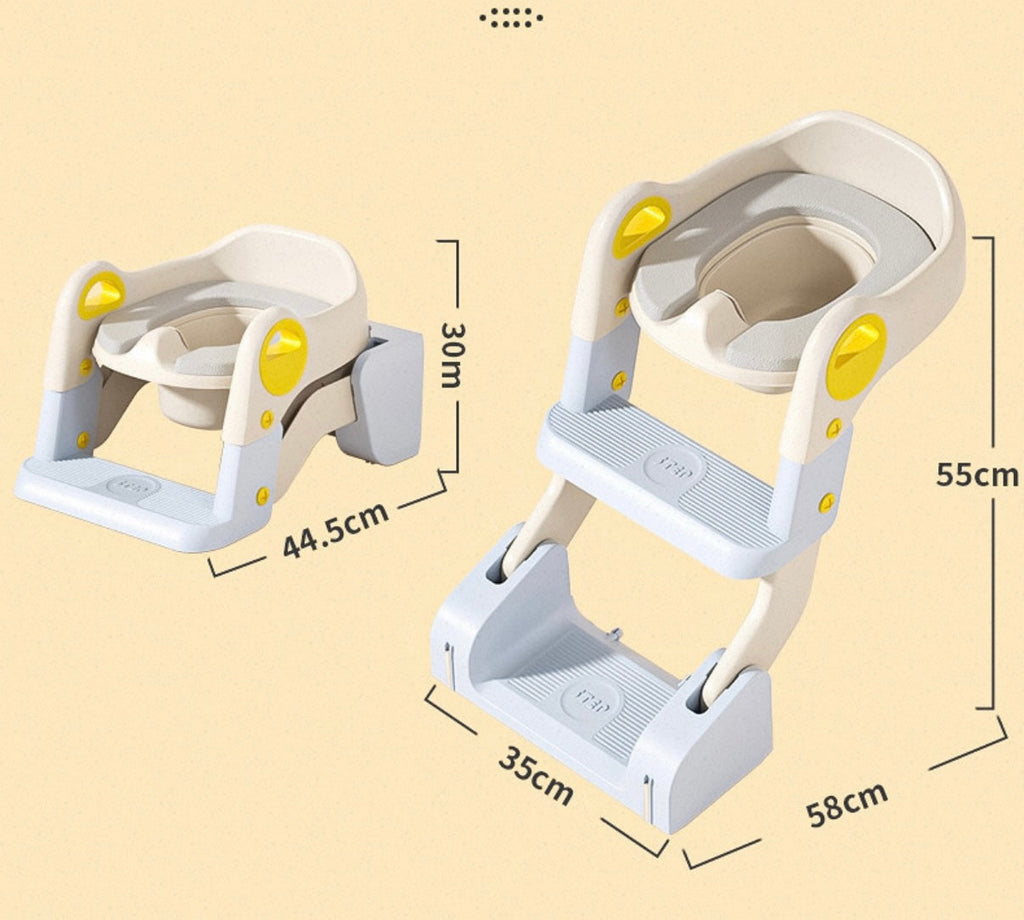 3-in-1 Potty Training Seat with Ladder & Detachable Potty