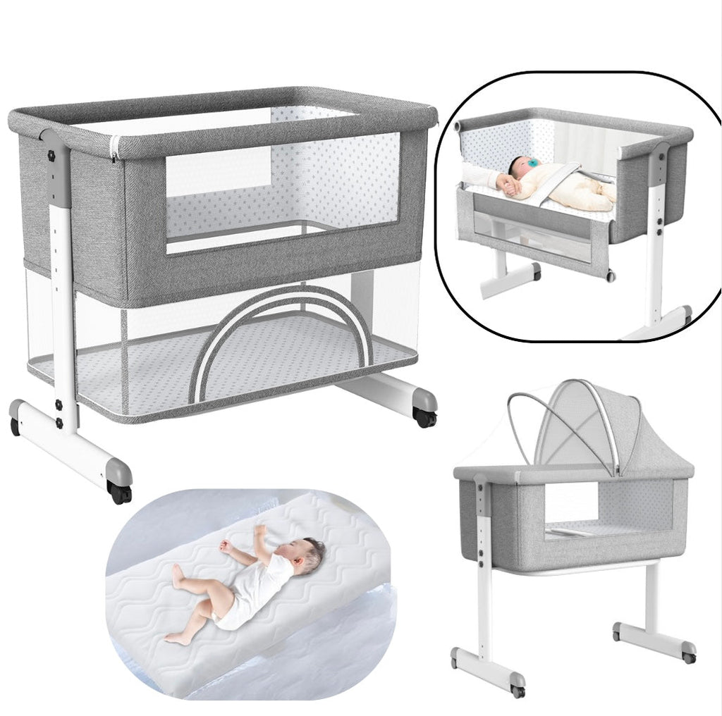 3in1 CoSleeper Baby Bassinet and Game Bed & Mattress – Adjustable Height