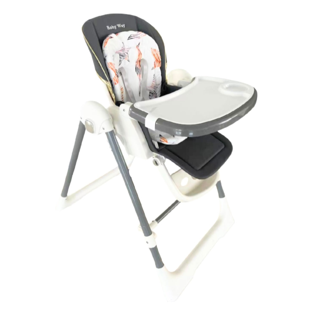 Jupiter Grey 2-in-1 Baby High Chair & Swing, Height Adjustable and Recline