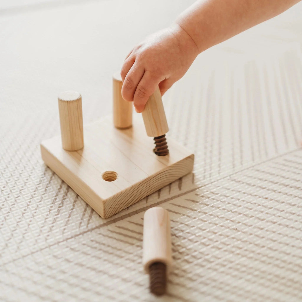 Wooden Screw Game – QToys | Sensory Toy NZ
