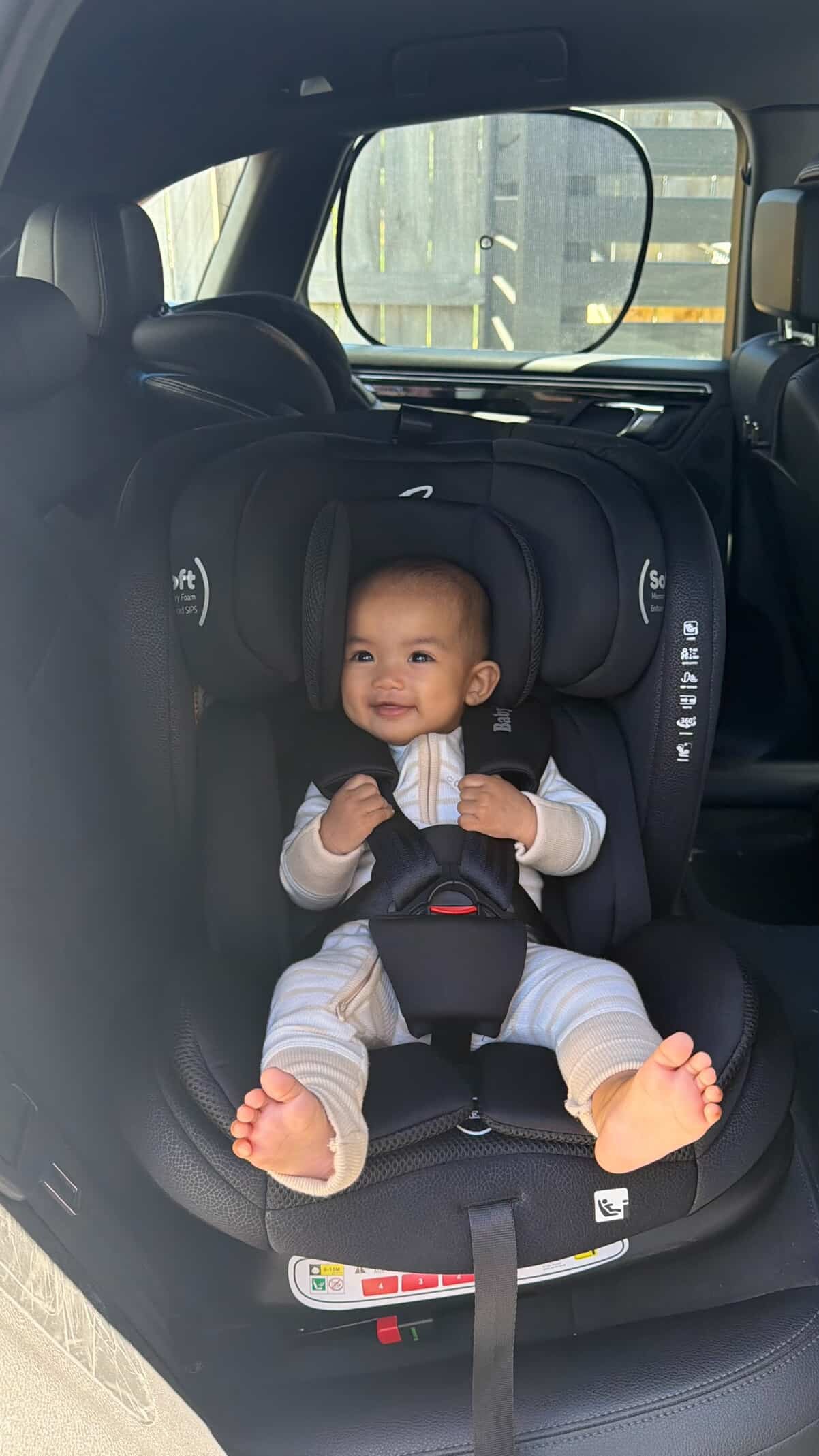 Preorder - All-Rider Midnight 360 Rotating Convertible iSize Car Seat with ISOFIX and Top Tether