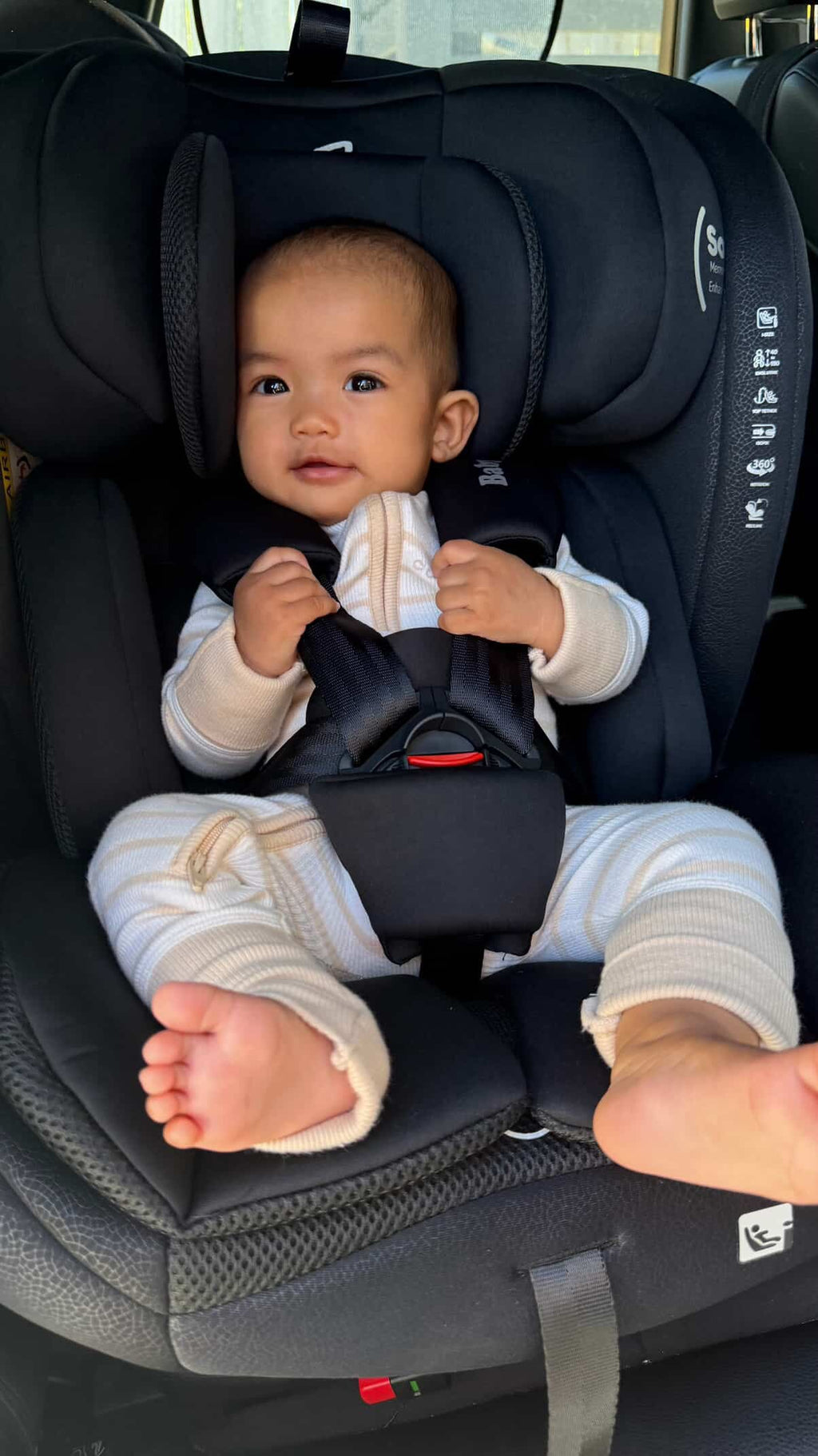 Preorder - All-Rider Midnight 360 Rotating Convertible iSize Car Seat with ISOFIX and Top Tether