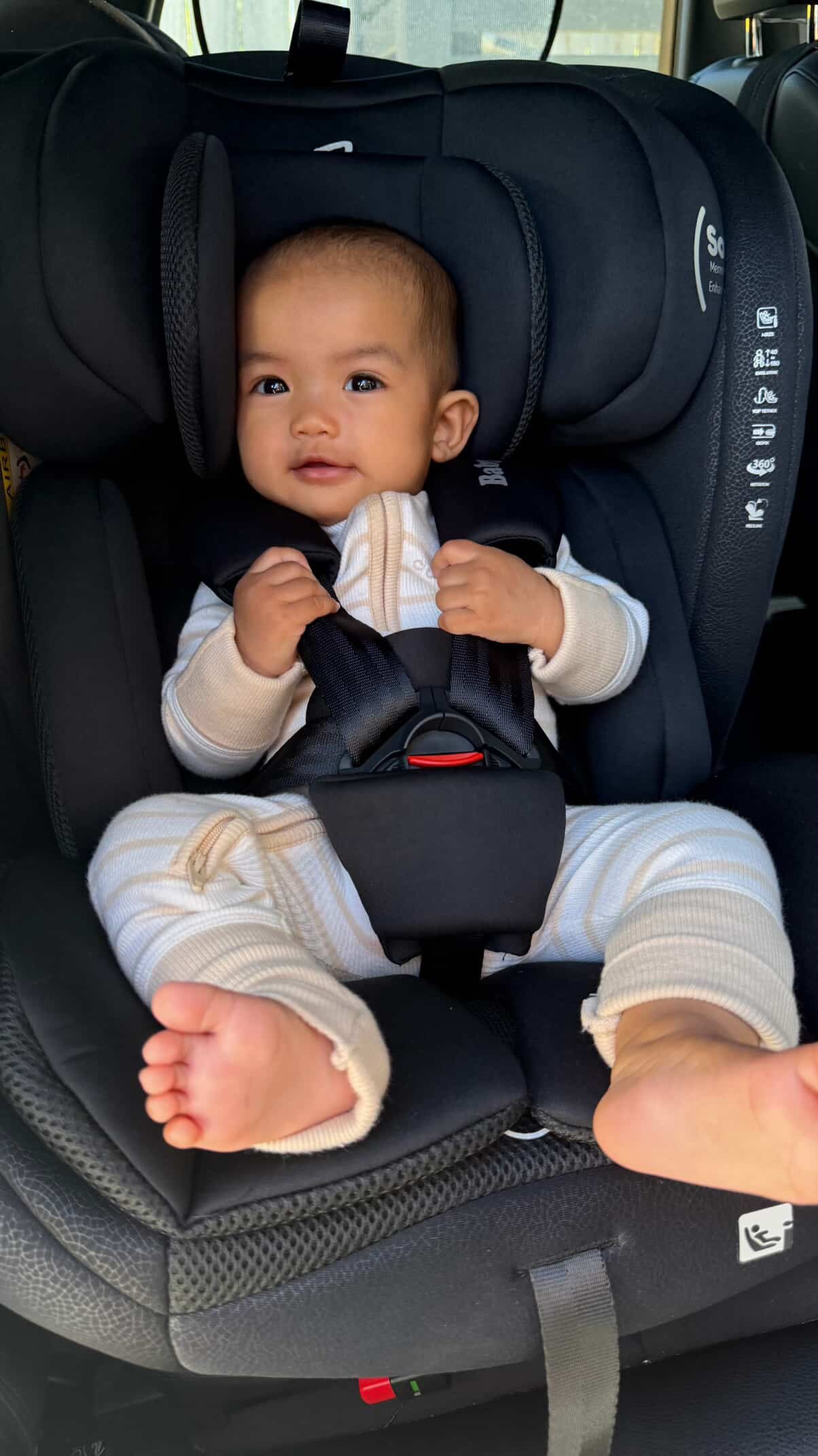 Preorder - All-Rider Midnight 360 Rotating Convertible iSize Car Seat with ISOFIX and Top Tether
