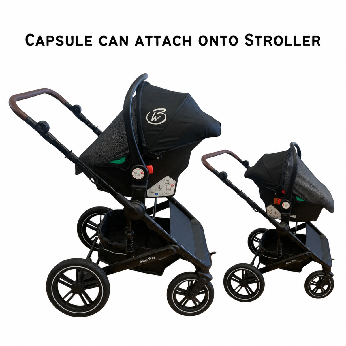 Supra Sapphire Bundle - 4in1 Stroller Buggy + Bassinet + Capsule with ISOFIX Base Combo with 360 GoldSpin Rotating Convertible Car Seat