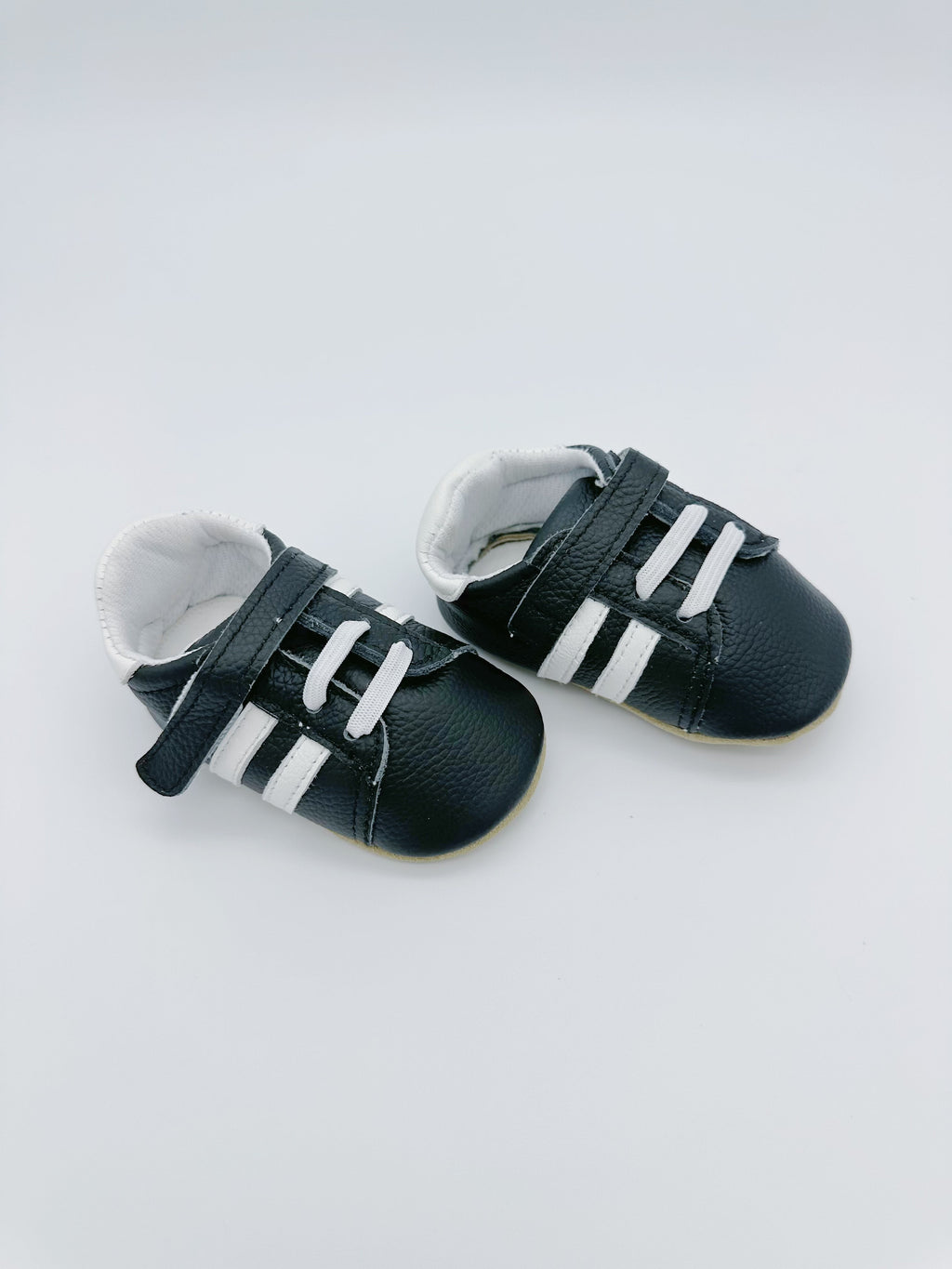 Little Secret Sporty Black Baby Leather Flat Shoes