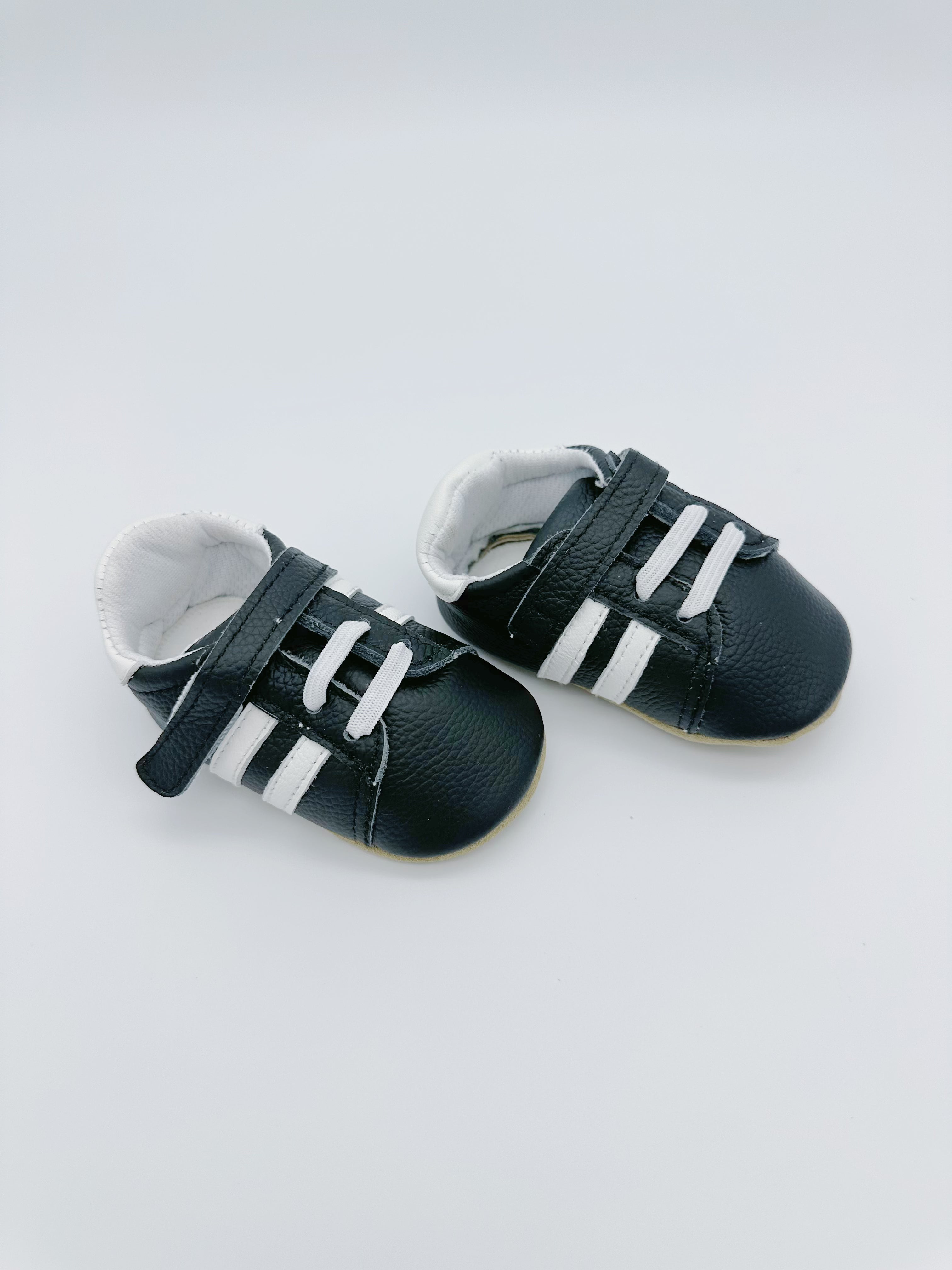 Little Secret Sporty Black Baby Leather Flat Shoes