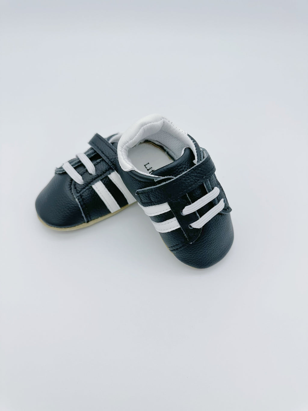 Little Secret Sporty Black Baby Leather Flat Shoes