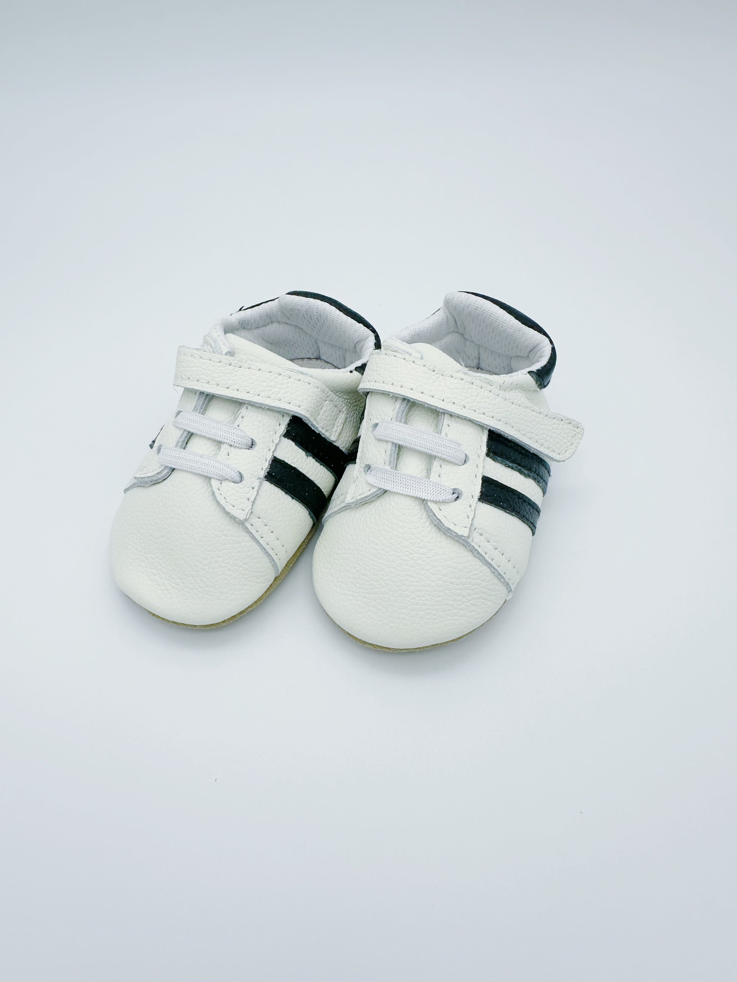 Little Secret Sporty White Baby Leather Flat Shoes