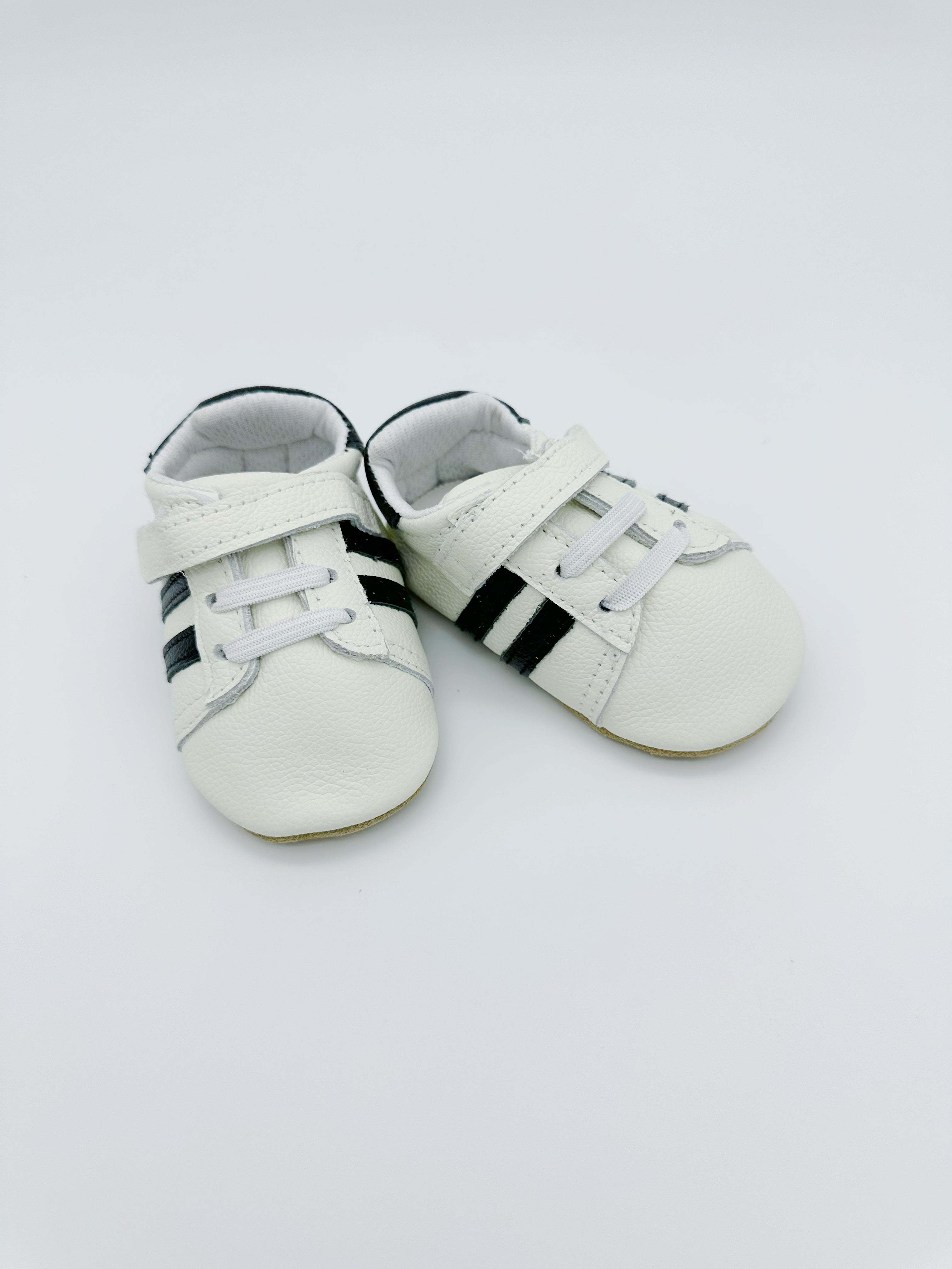Little Secret Sporty White Baby Leather Flat Shoes