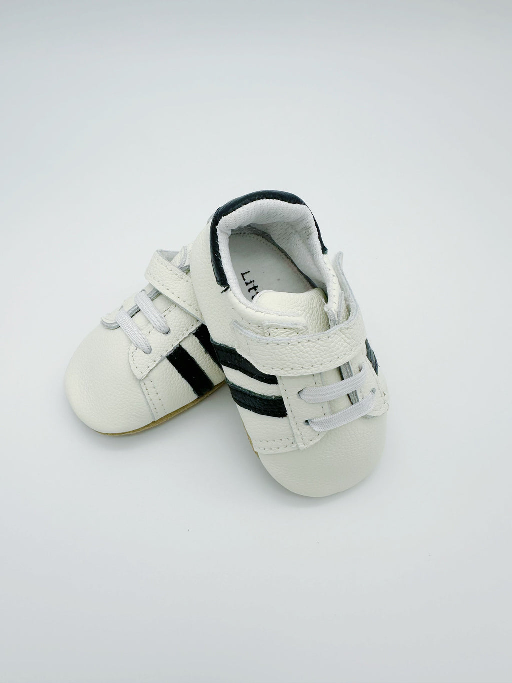 Little Secret Sporty White Baby Leather Flat Shoes
