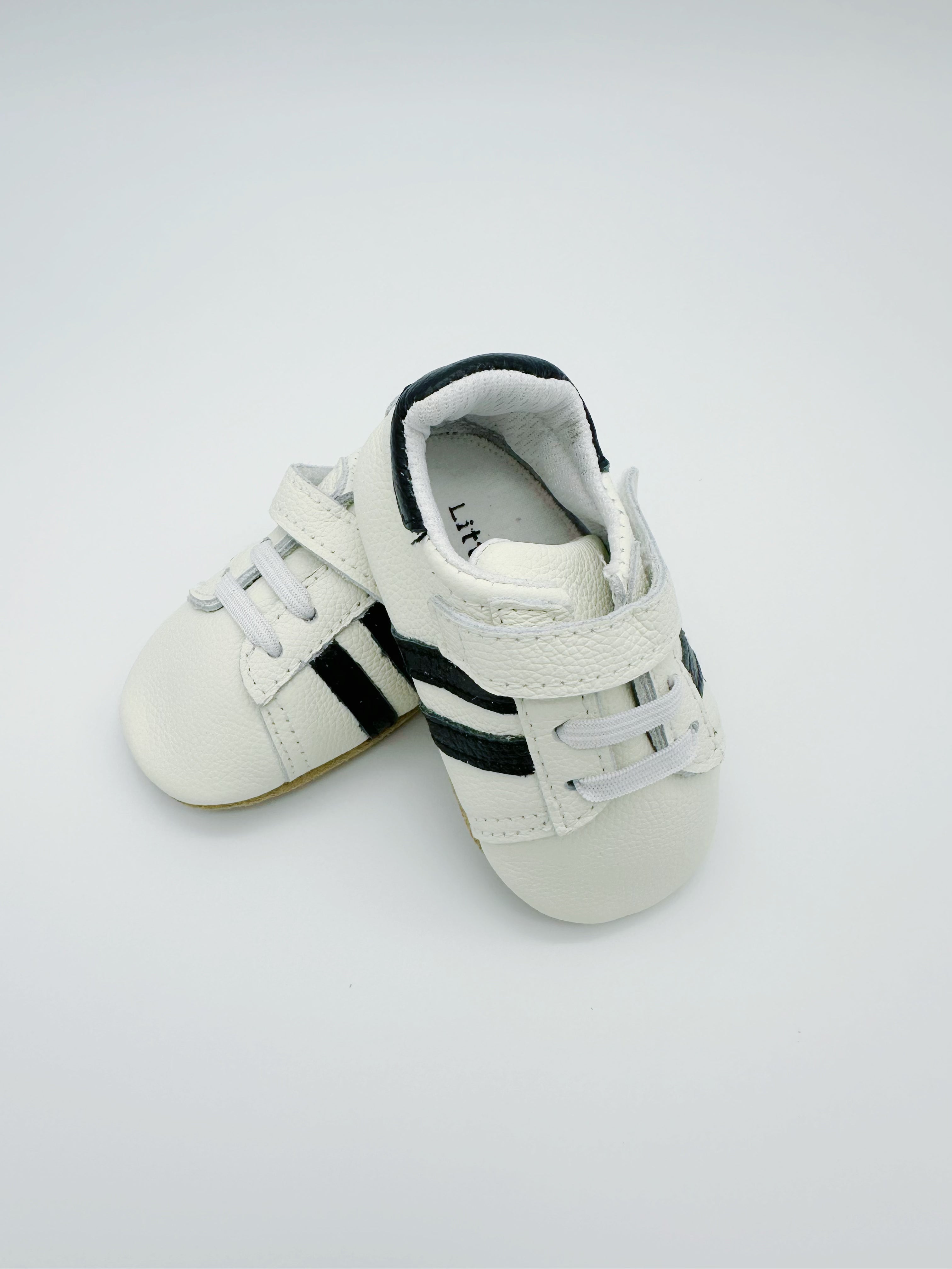 Little Secret Sporty White Baby Leather Flat Shoes