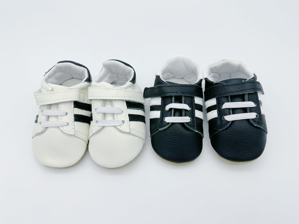 Little Secret Sporty White Baby Leather Flat Shoes