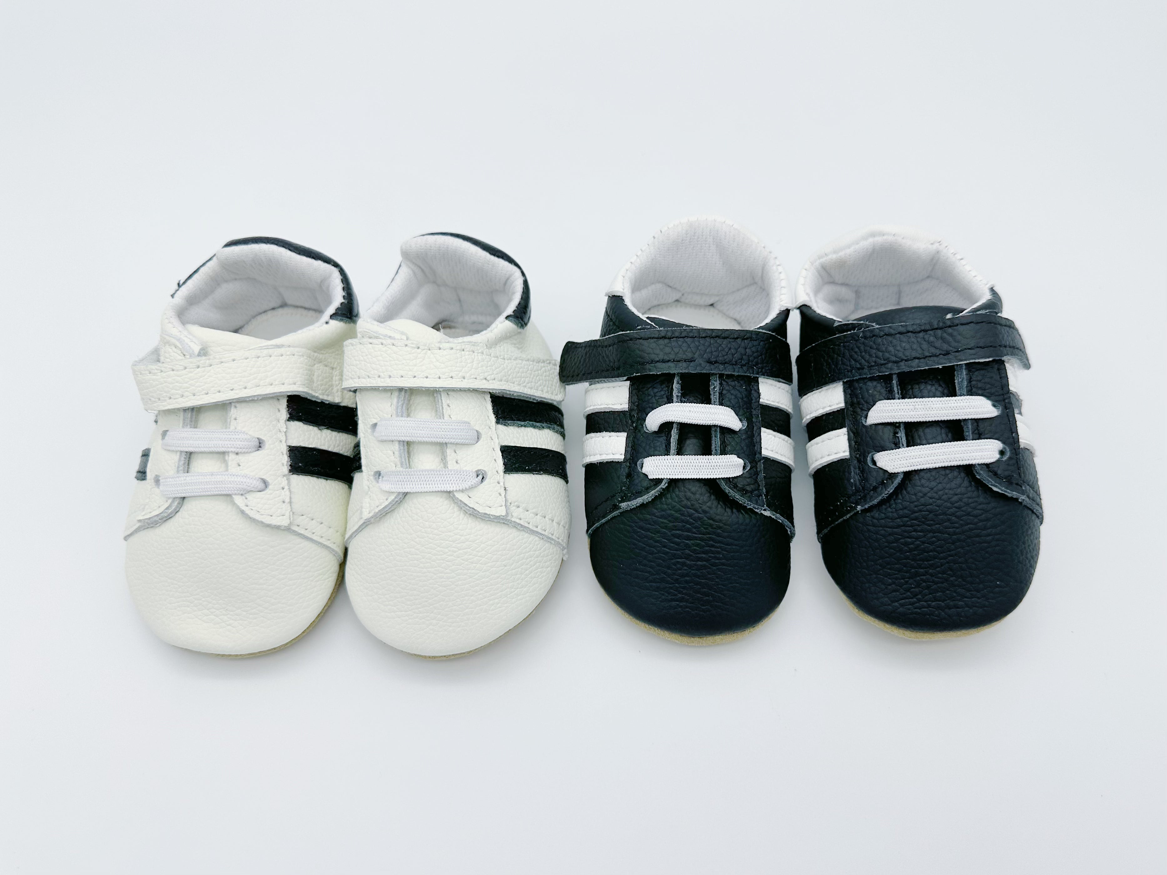 Little Secret Sporty Black Baby Leather Flat Shoes