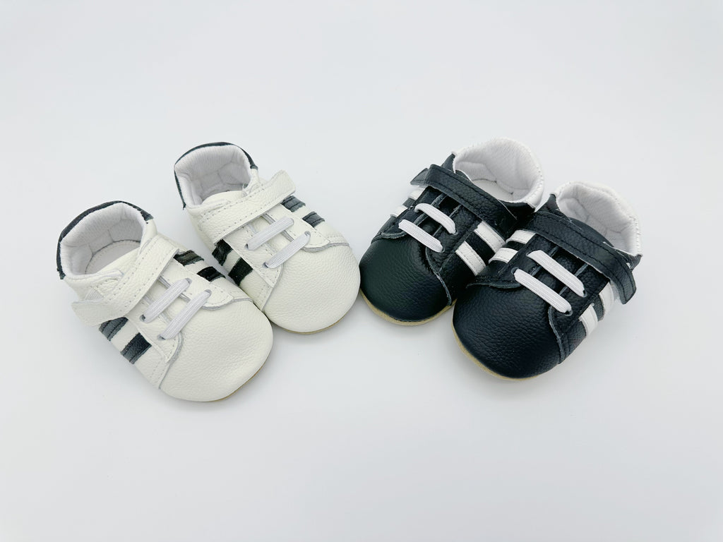 Little Secret Sporty White Baby Leather Flat Shoes
