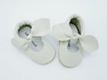 Little Secret Bow White Baby Leather Flat Shoes