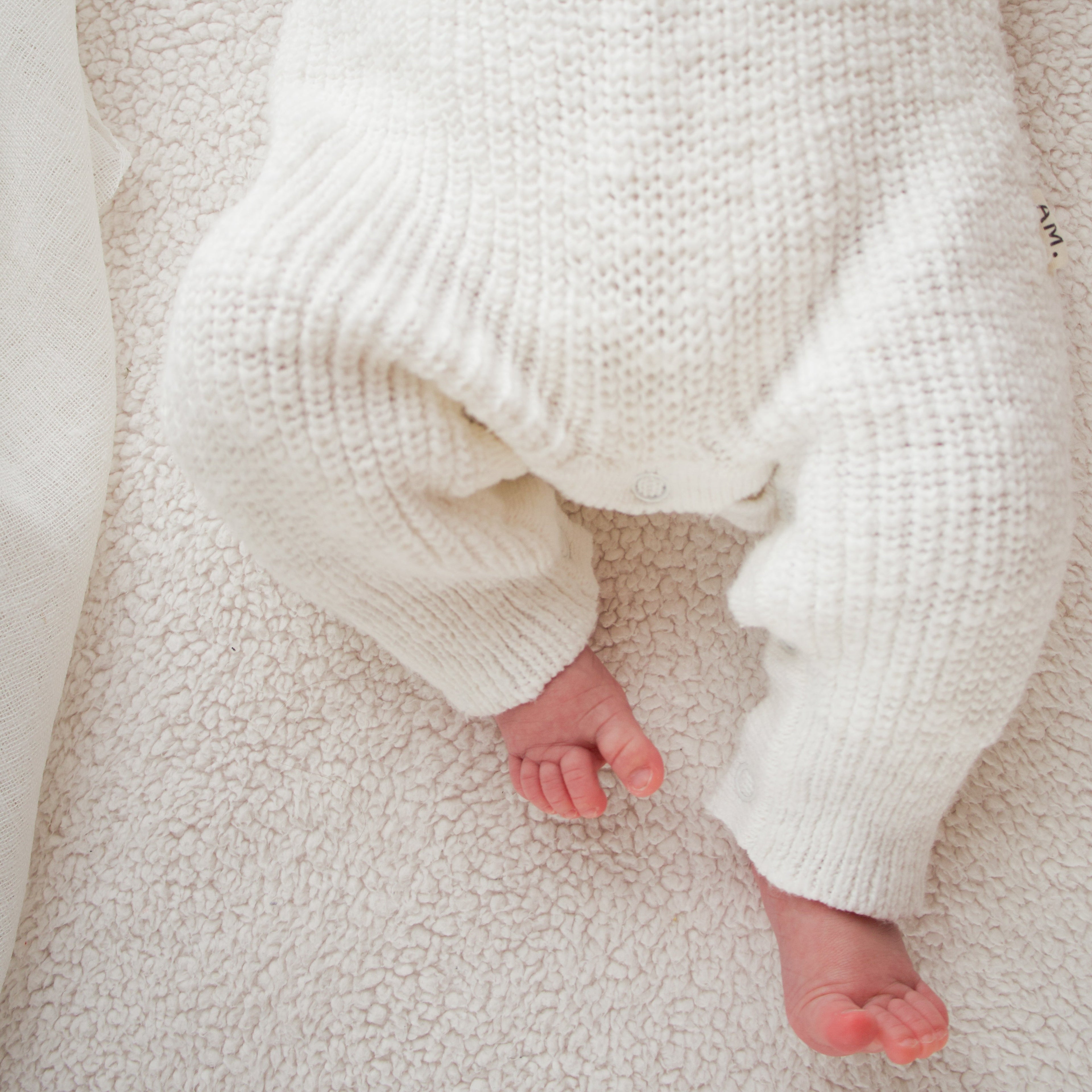 Classic chunky knit romper - Snow