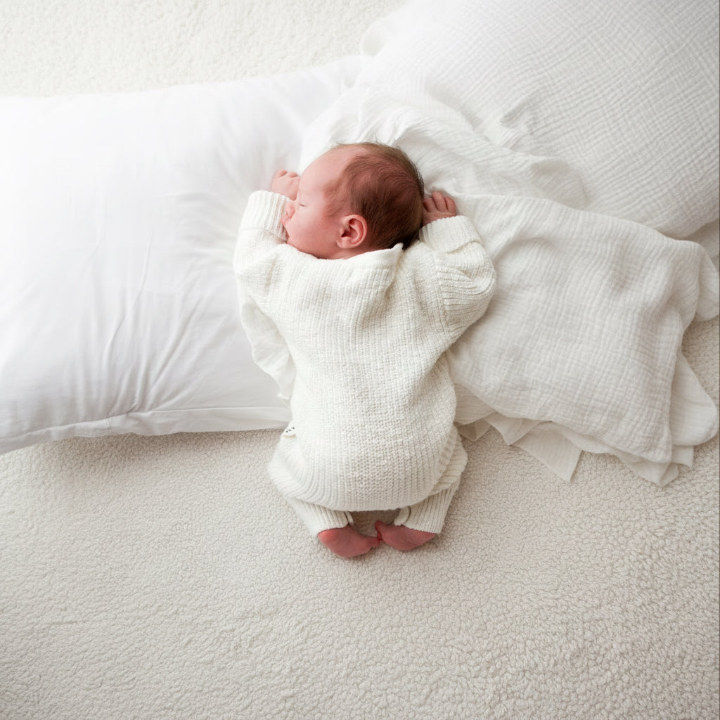 Classic chunky knit romper - Snow