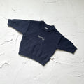 Textured Cotton Jumper - Midnight