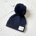 Textured cotton Beanie - Midnight