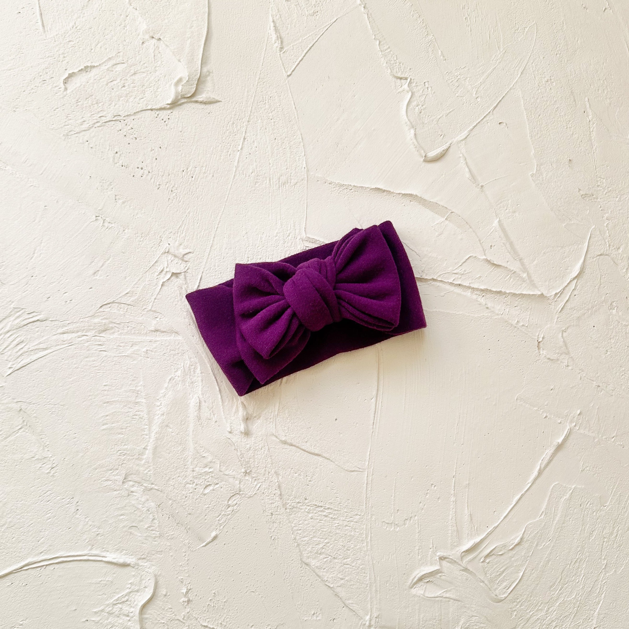 Basics bow headband - Plum