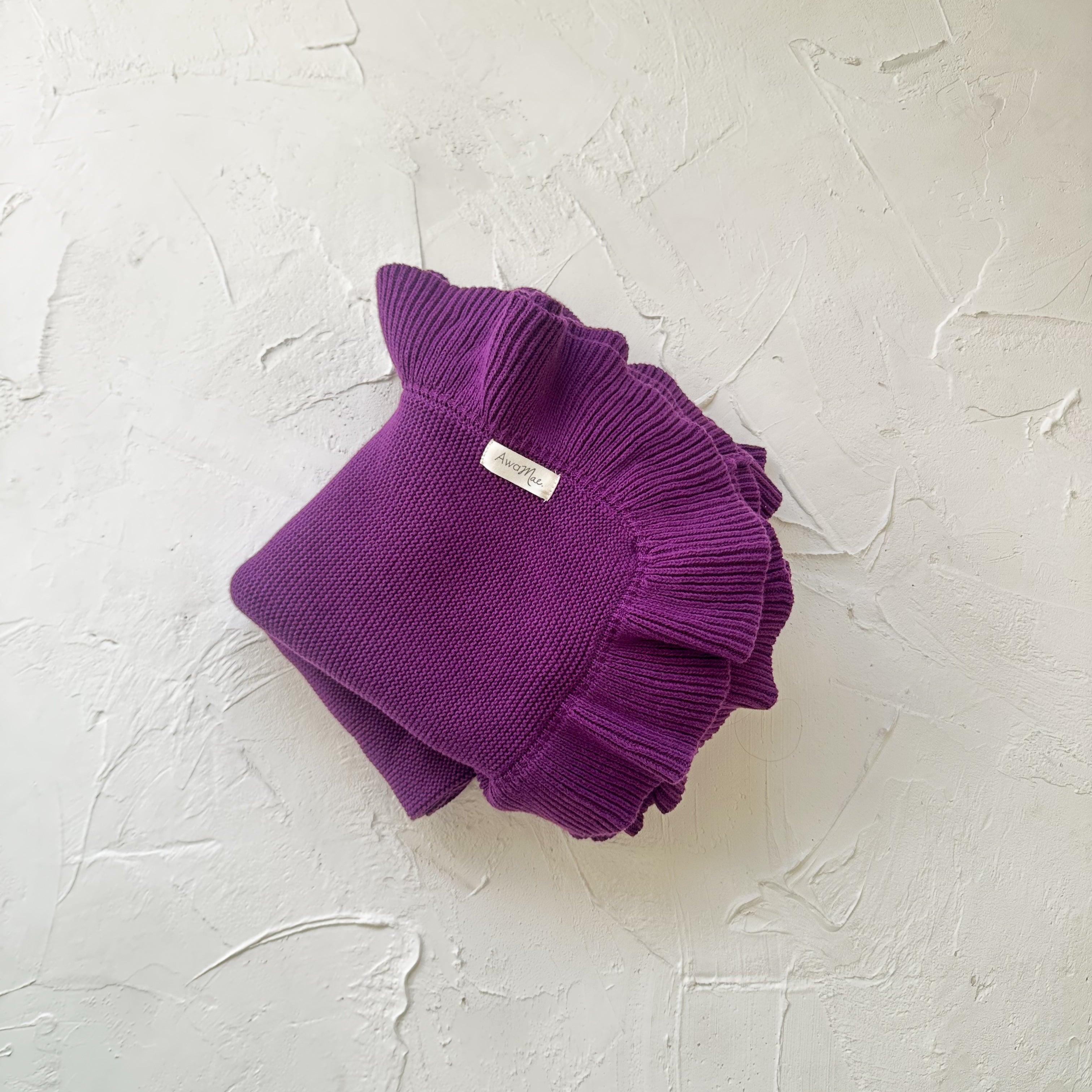 Knit Blanket - Plum