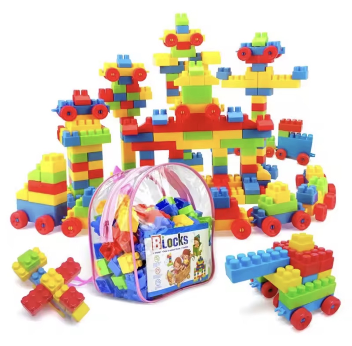 130pcs Large Particles of Building Block Toys Assembled Toys