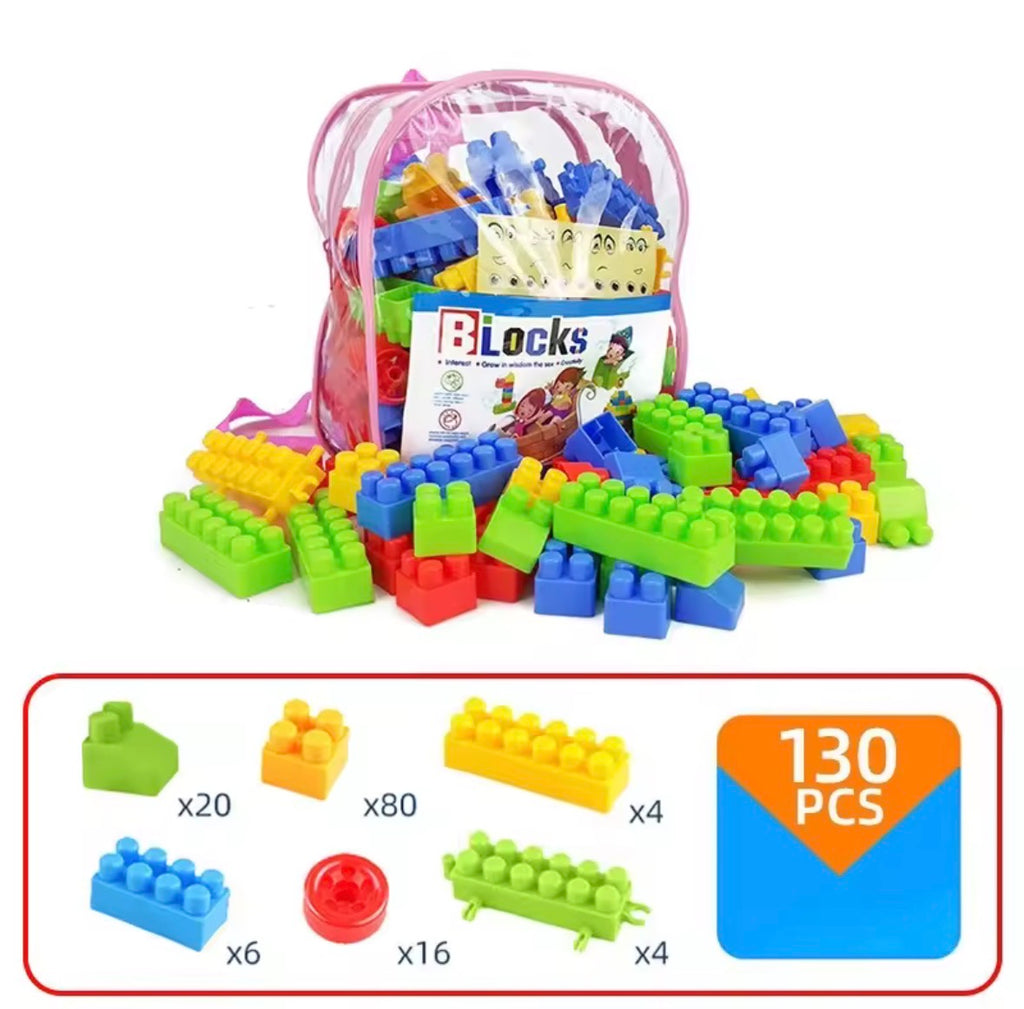 130pcs Large Particles of Building Block Toys Assembled Toys