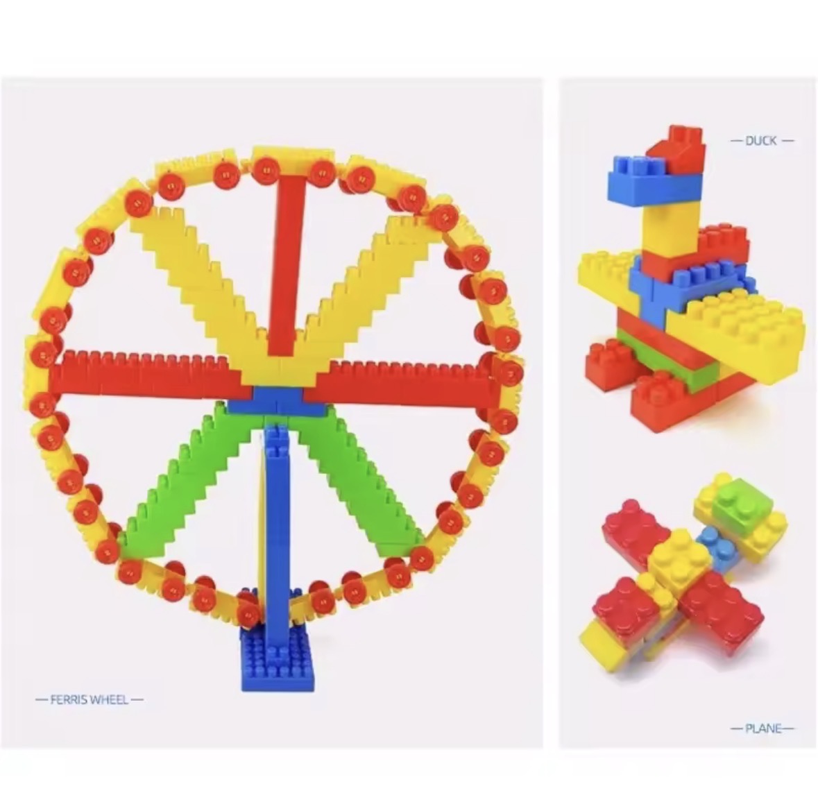 130pcs Large Particles of Building Block Toys Assembled Toys