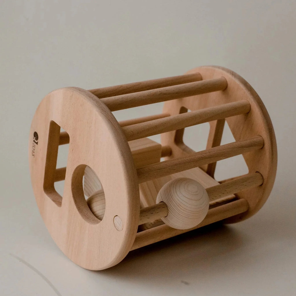 Natural Wooden Shape Sorter - QToys | Montessori Toy NZ