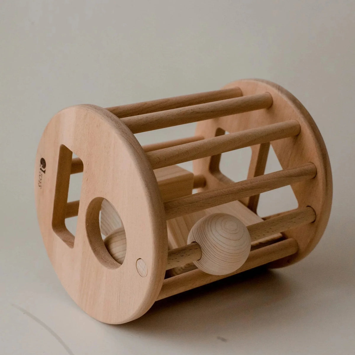 Natural Wooden Shape Sorter - QToys | Montessori Toy NZ