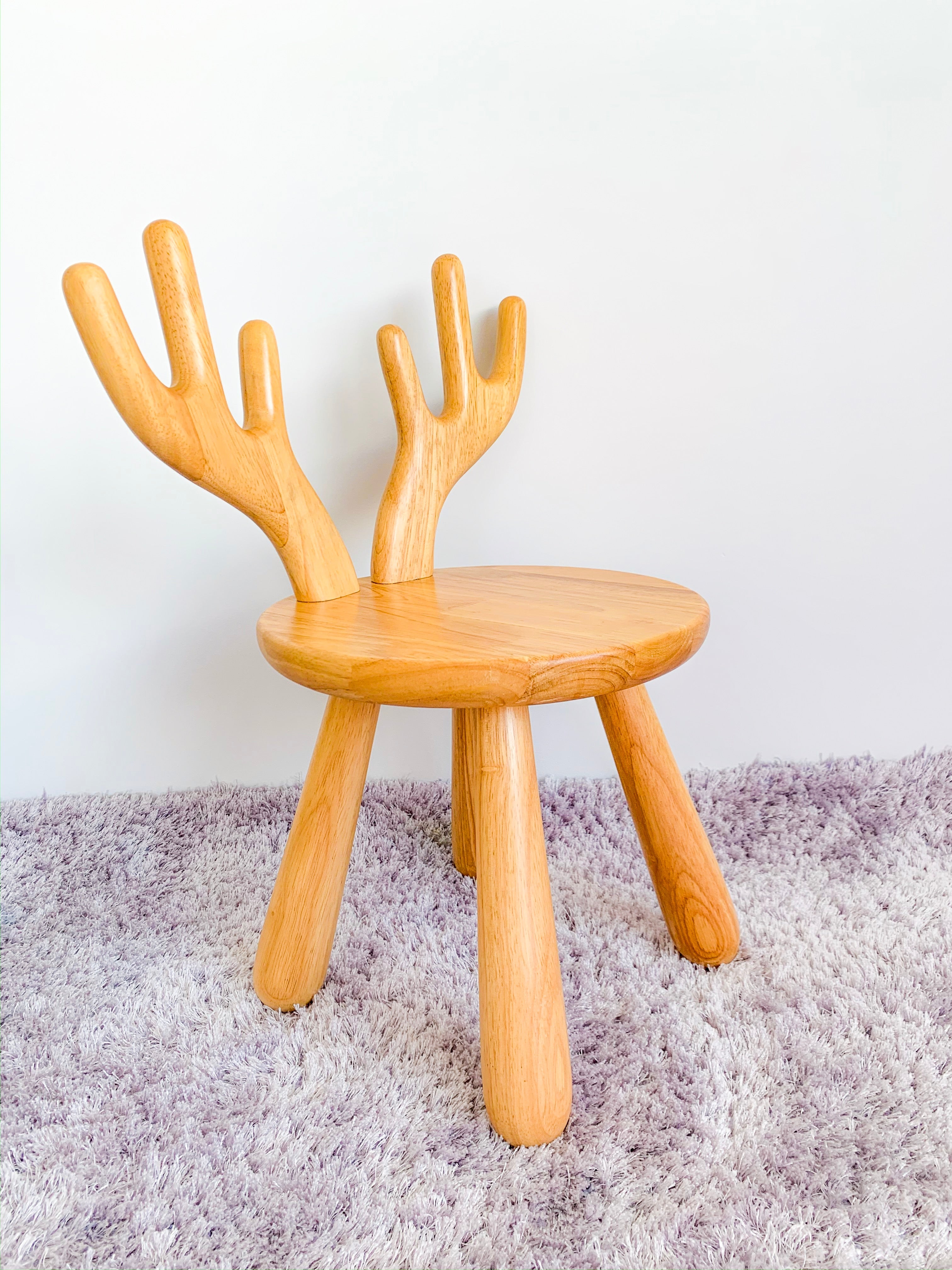 Solid Wood Kids Furniture Zoo Moose Chair