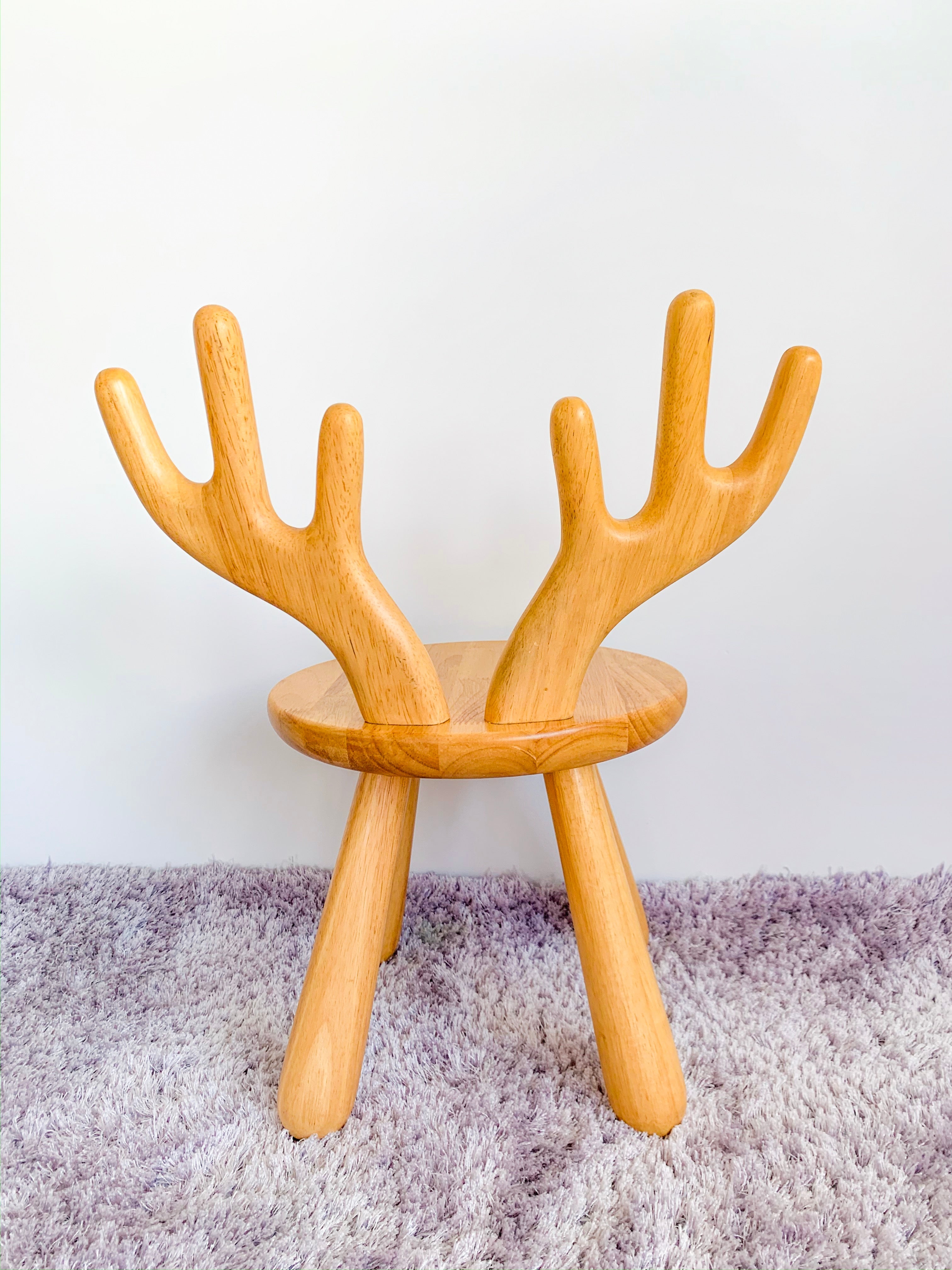 Solid Wood Kids Furniture Zoo Moose Chair