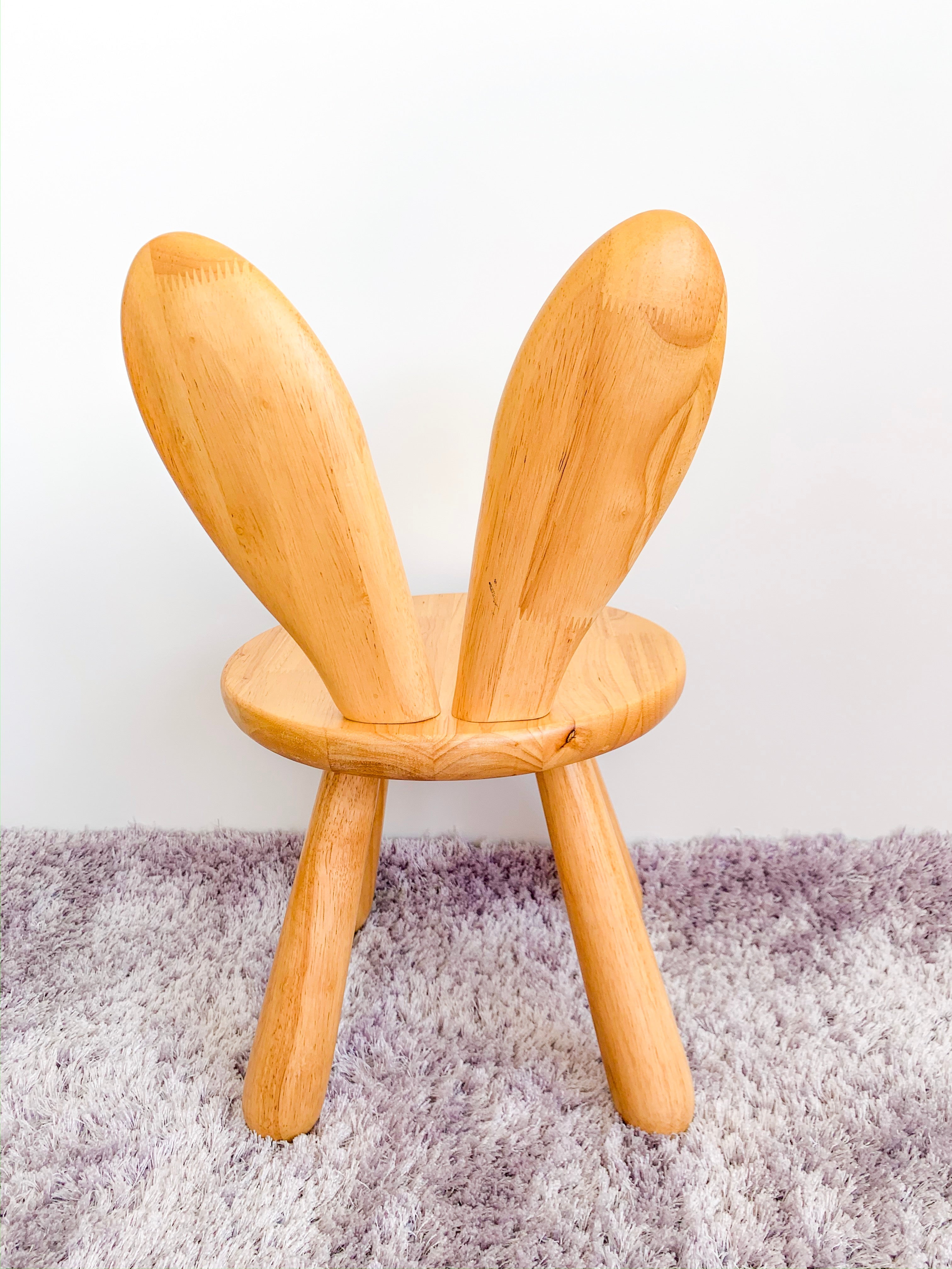Solid Wood Kids Furniture Zoo Bunny Chair