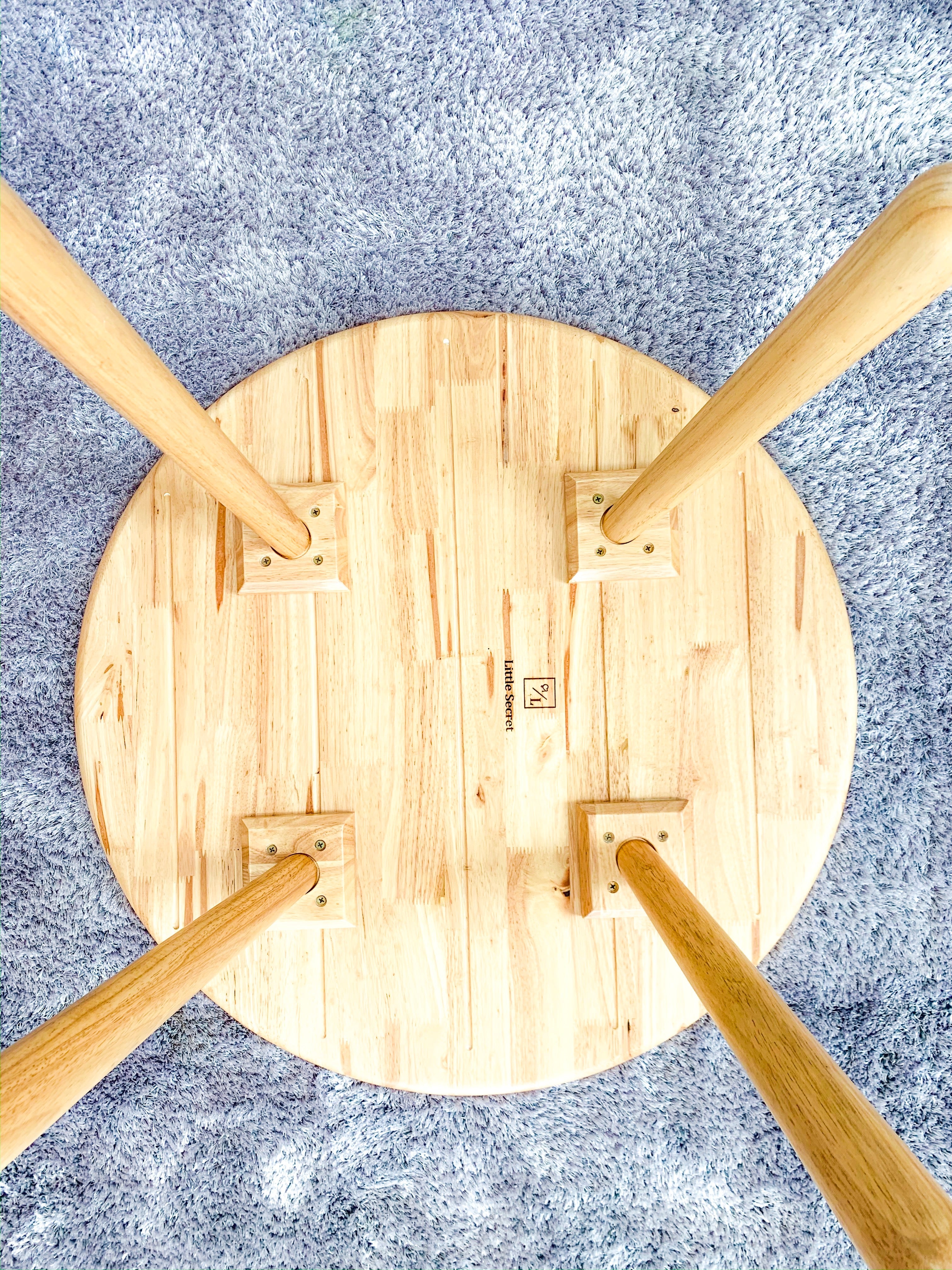 Little Secret Solid Wood Kids Furniture Zoo Round Table