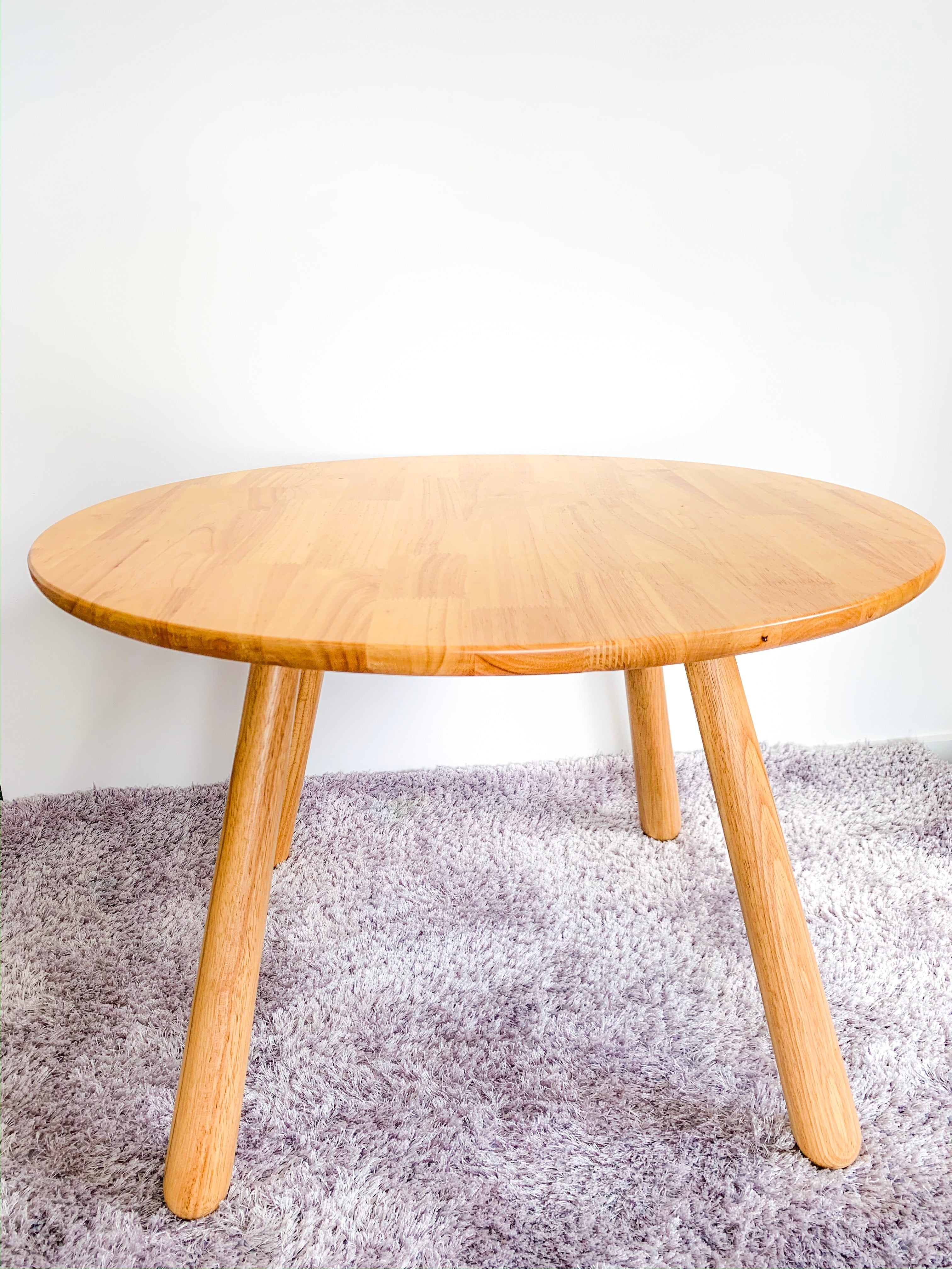 Little Secret Solid Wood Kids Furniture Zoo Round Table