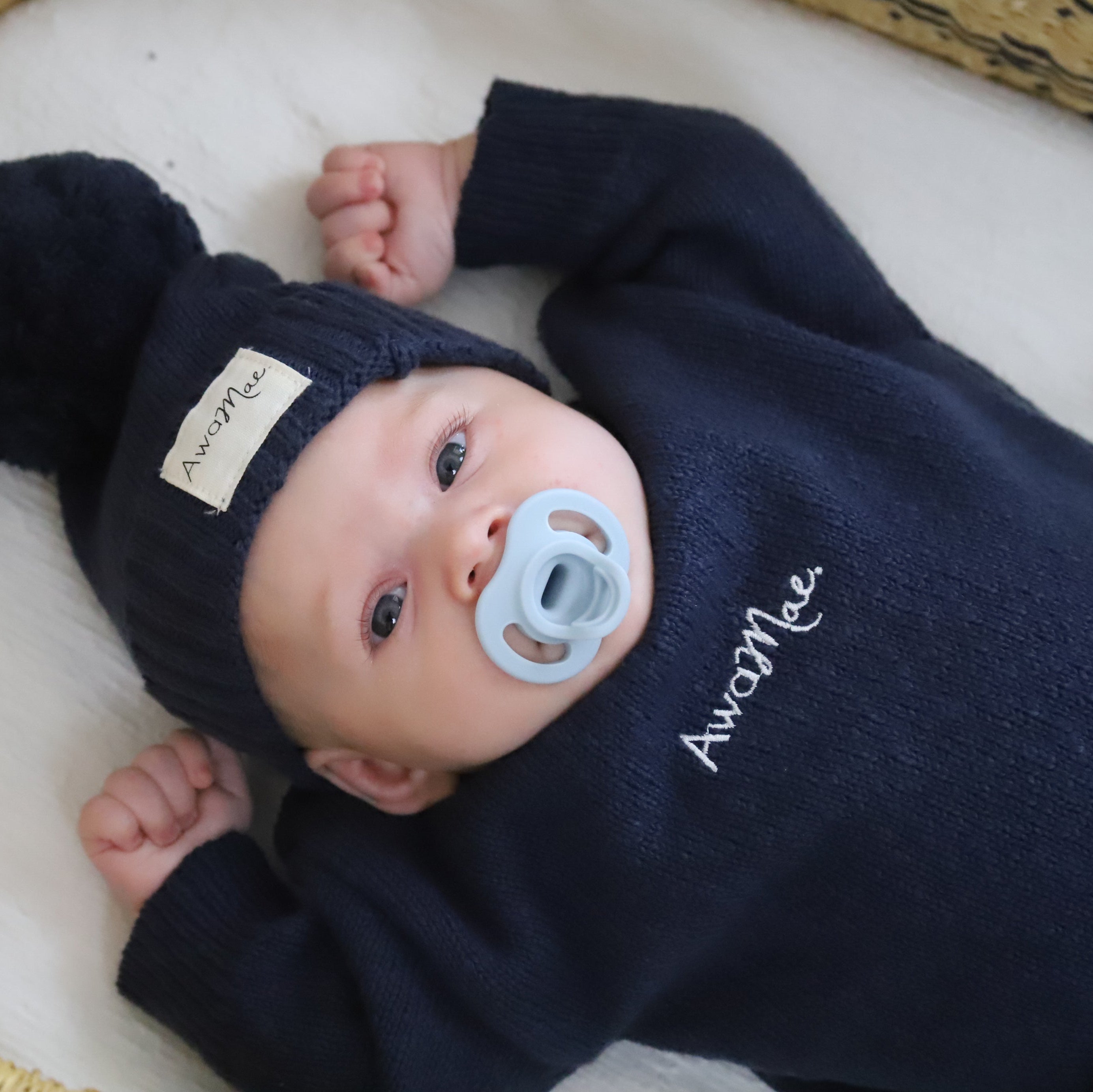 Textured Cotton Jumper - Midnight