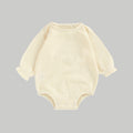 Muslin Full Sleeve Romper - Cream