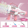 Large Rechargeable Rocket Bubble Gun + Flashlight (43cm)