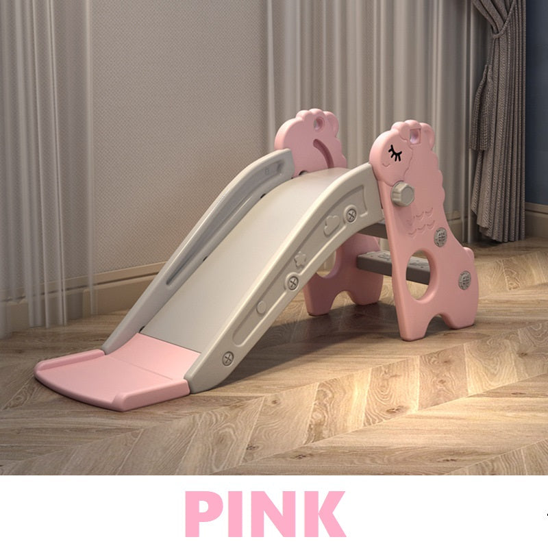 Kids Slide with Basket PINK