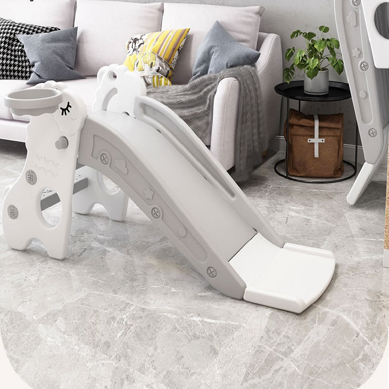 Kids Slide with Basket – Grey Indoor Play Set