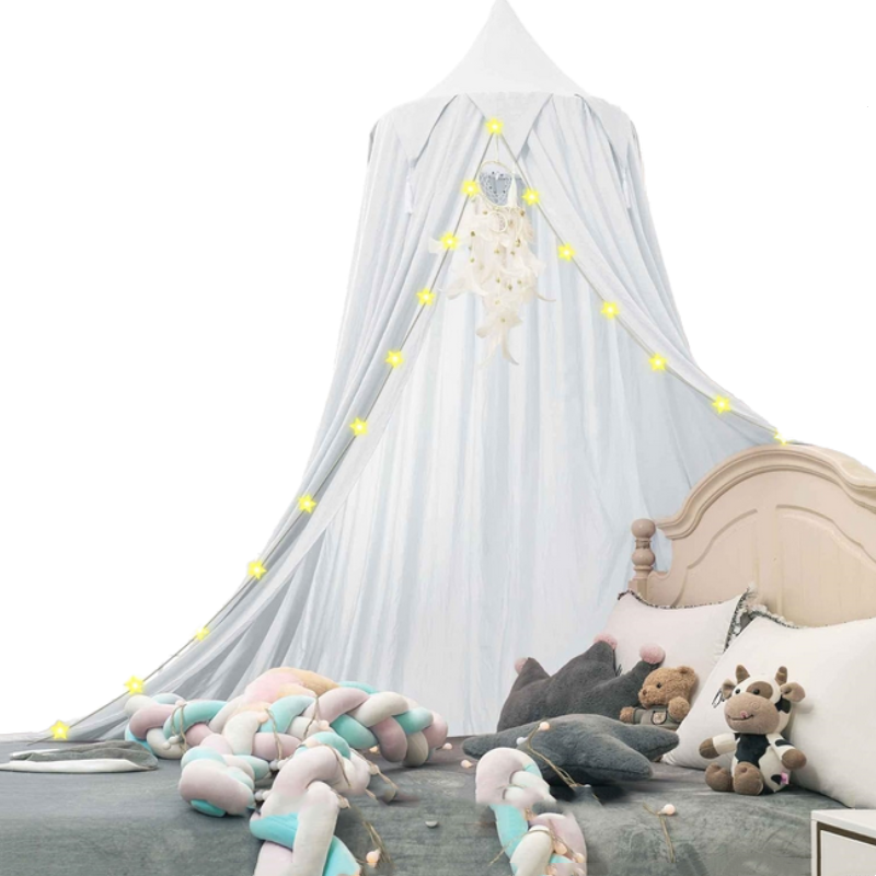 Kids Bed Canopy - White