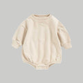 Pullover Bubble Romper - Cream