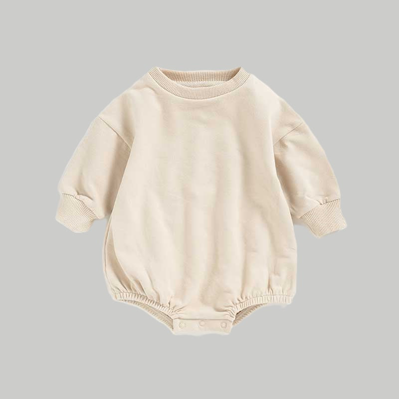 Pullover Bubble Romper - Cream