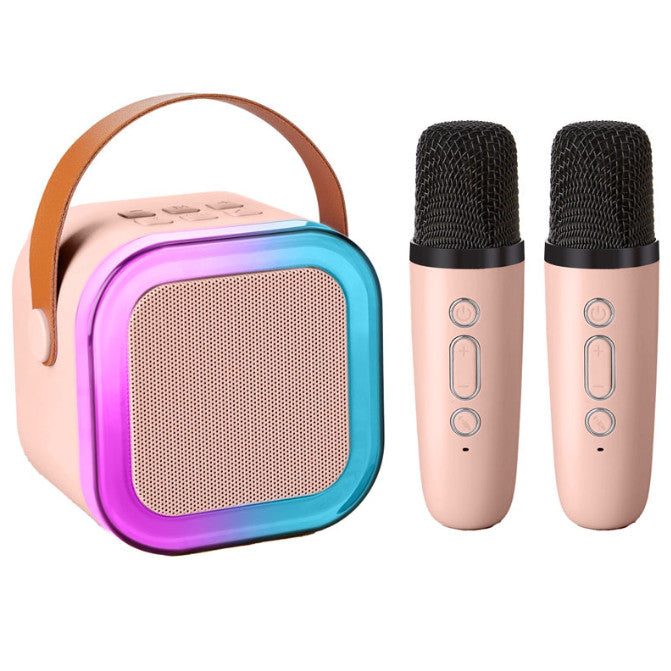 Karaoke Machine with 2 Microphones Bluetooth Speaker