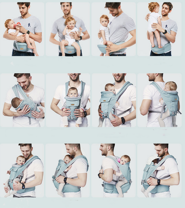 Infant Baby Carrier With Hip Seat Stool Backpack