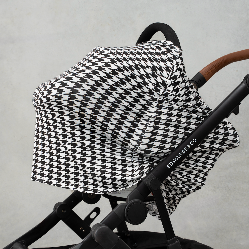 Black Houndstooth Multi-Use Cover