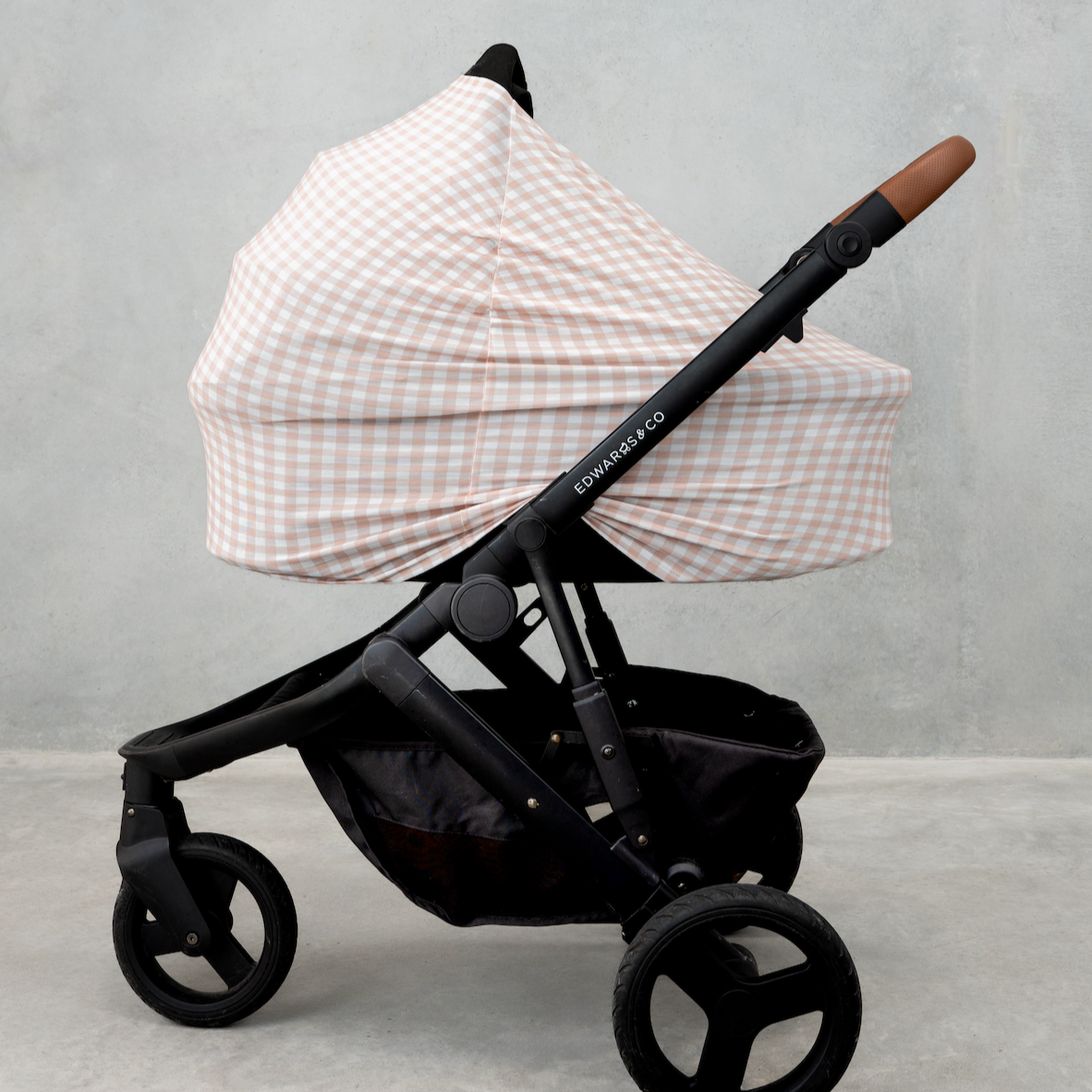 Beige Gingham Multi-Use Cover