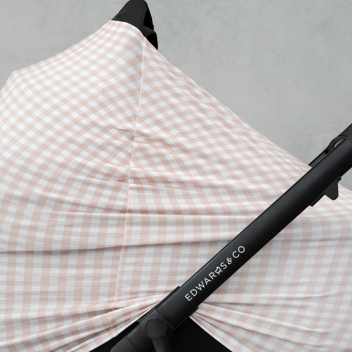 Beige Gingham Multi-Use Cover