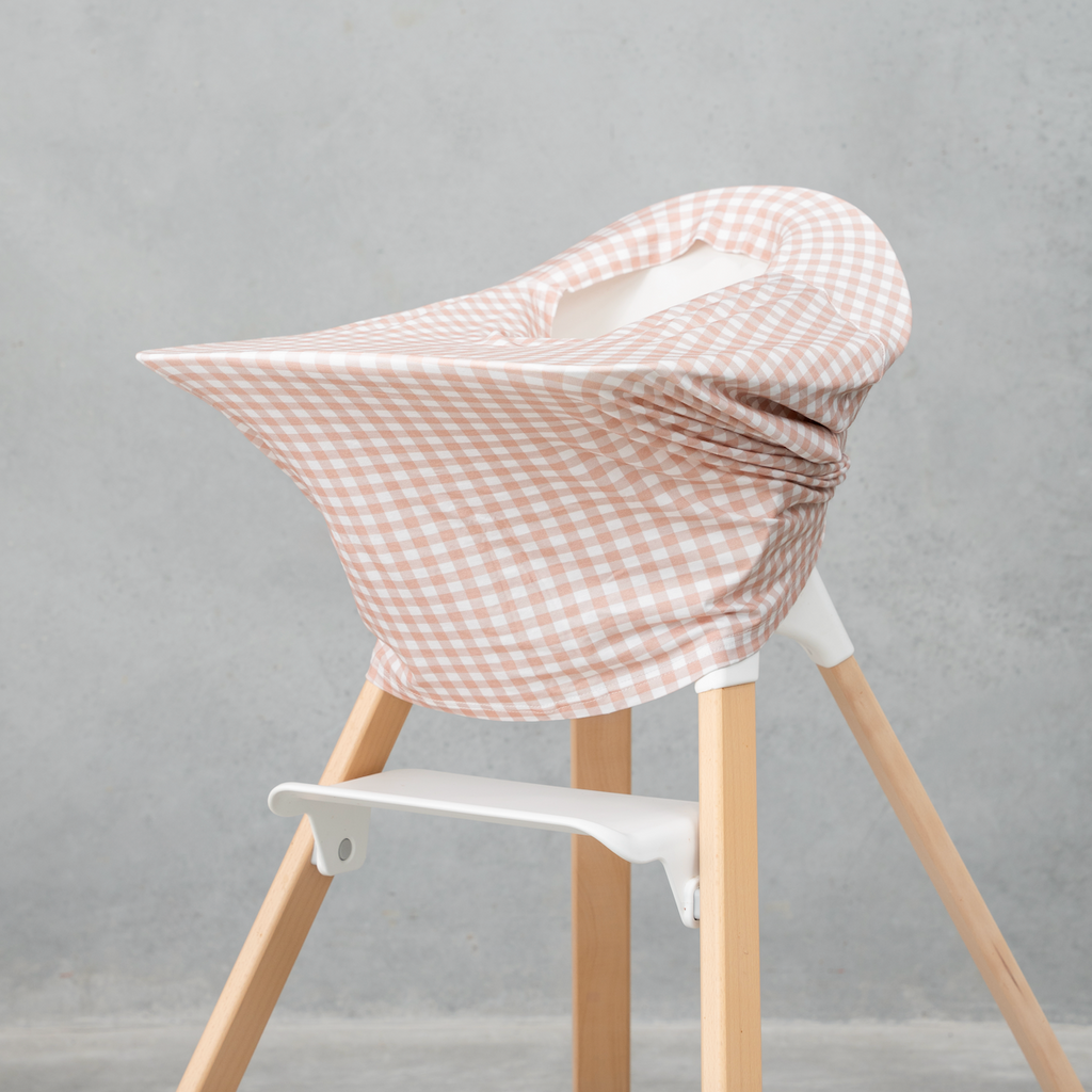 Beige Gingham Multi-Use Cover